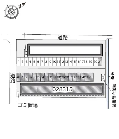 ★手数料０円★小牧市村中　月極駐車場（LP）